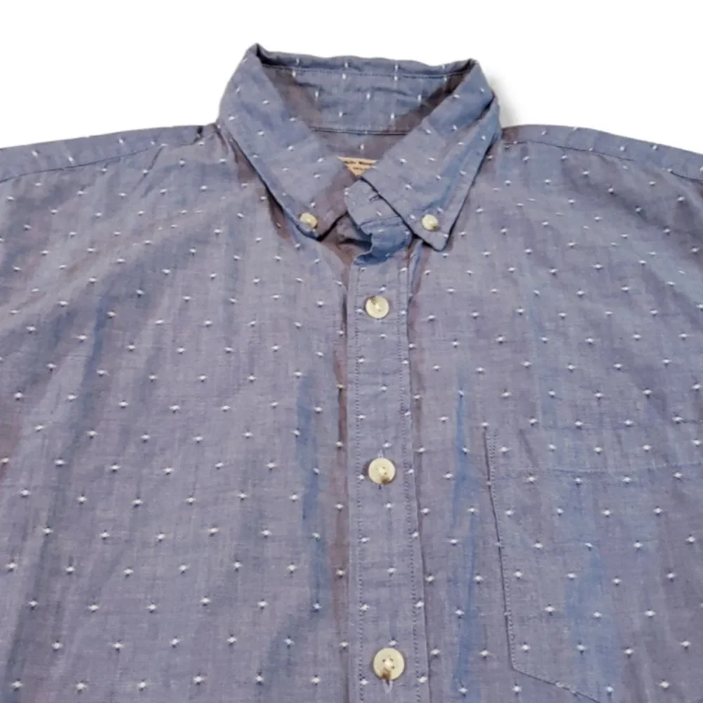 Tailored By J. Crew Shirt Size Medium Long Sleeve Button Down Casual Shirt Dots